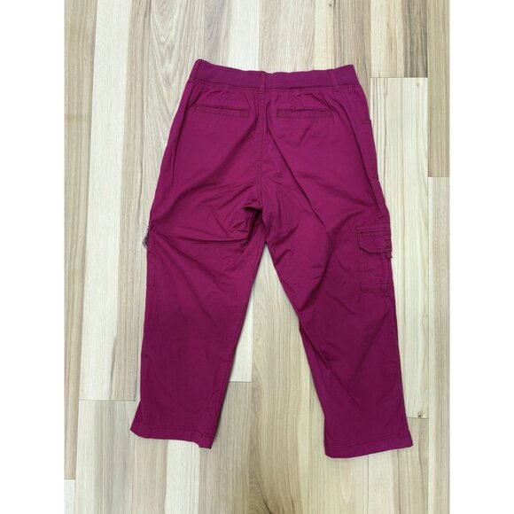 Lee Relaxed Fit Medium Cotton Stretch Cargo Pants Burgundy - Picture 2 of 4
